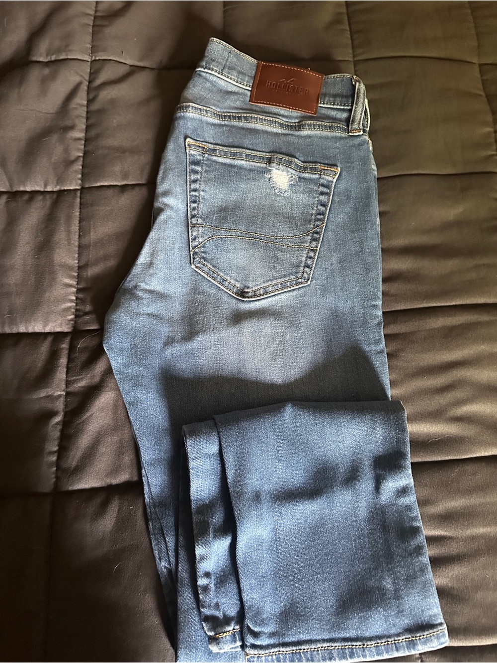 Hollister Light Blue Distressed Skinny Jeans